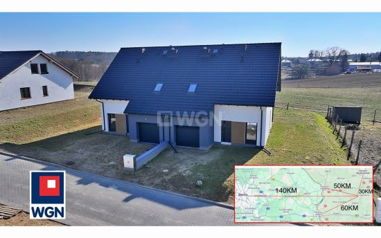 Dom na  sprzedaż Lubniewice - Nowy dom w stanie surowym zamkniętym