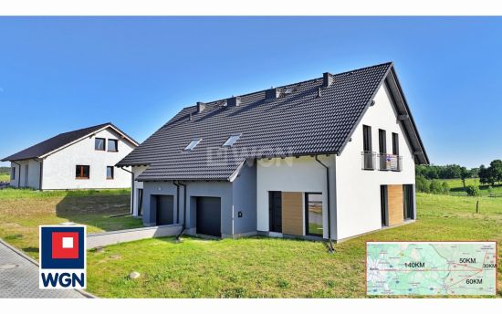 Dom na  sprzedaż Lubniewice - Nowy dom w stanie surowym zamkniętym